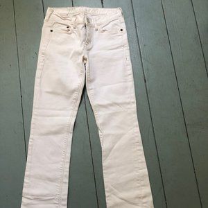Madewell Women White Jeans 26W ~Denim ~Stretch